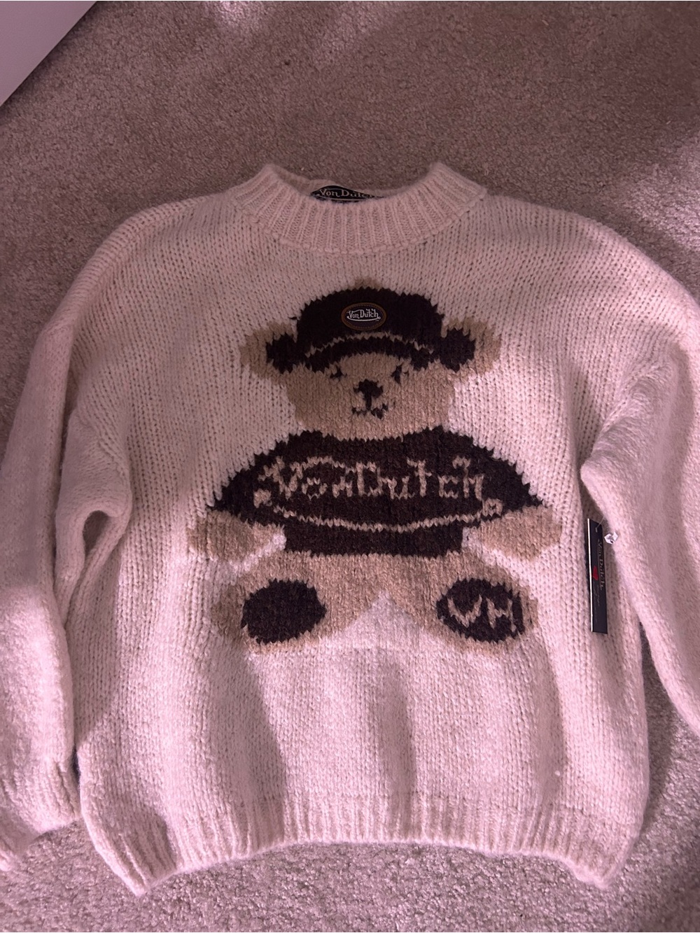 Vintage Havana x von Dutch Teddy Bear Crewneck Sweater Bloomingdale’s exclusive